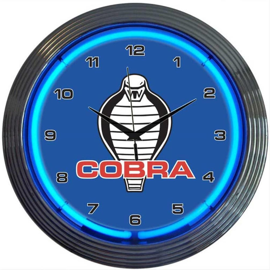 15" Cobra Neon Clock: Cool and Stylish