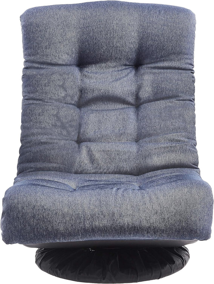 Basics Swivel Foam Lounge Chair - Headrest, Adjustable, Blue