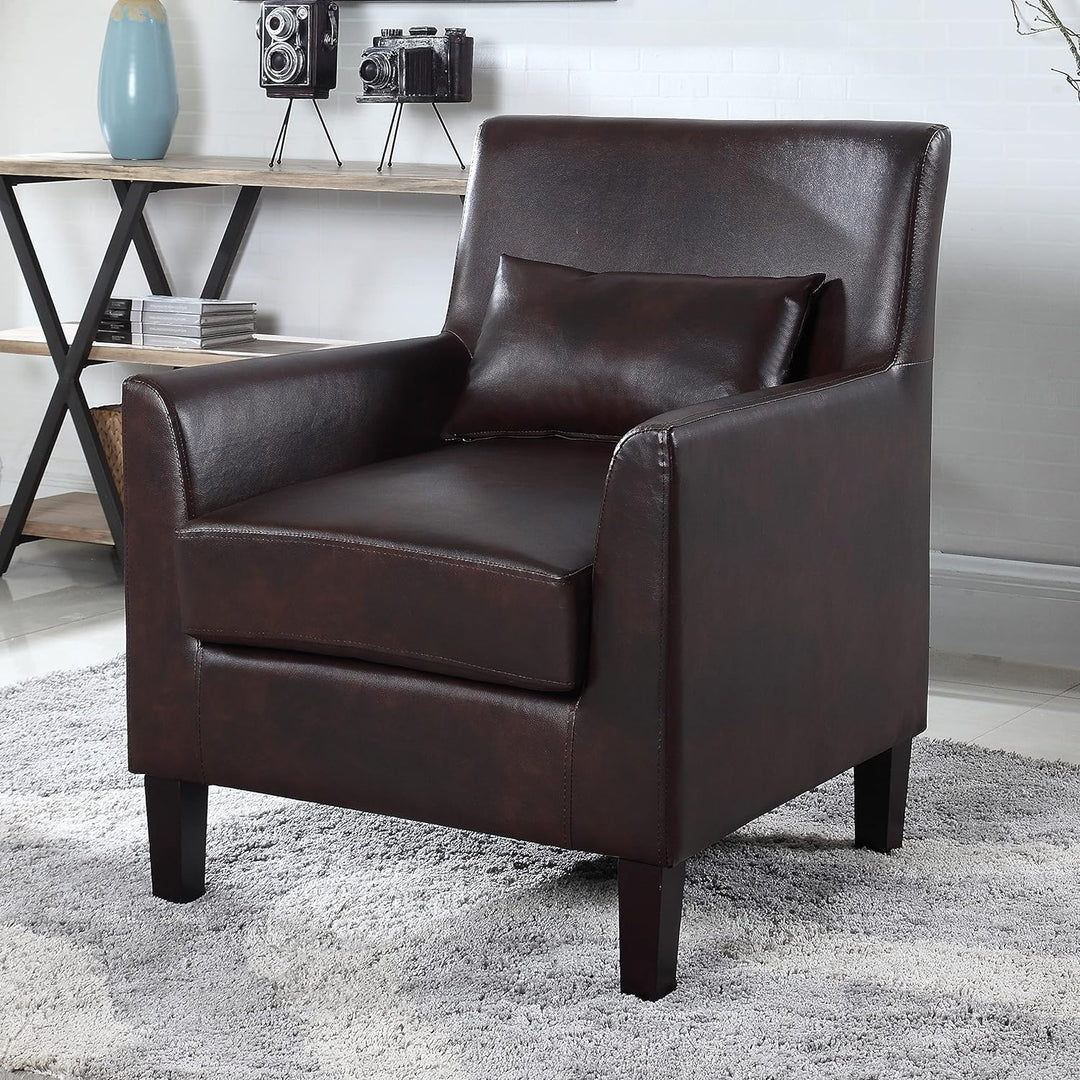 Cassidy Upholstered Accent Chair, Espresso