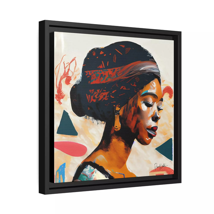 African Queen Canvas Wall Art with Frame by QueenNoble