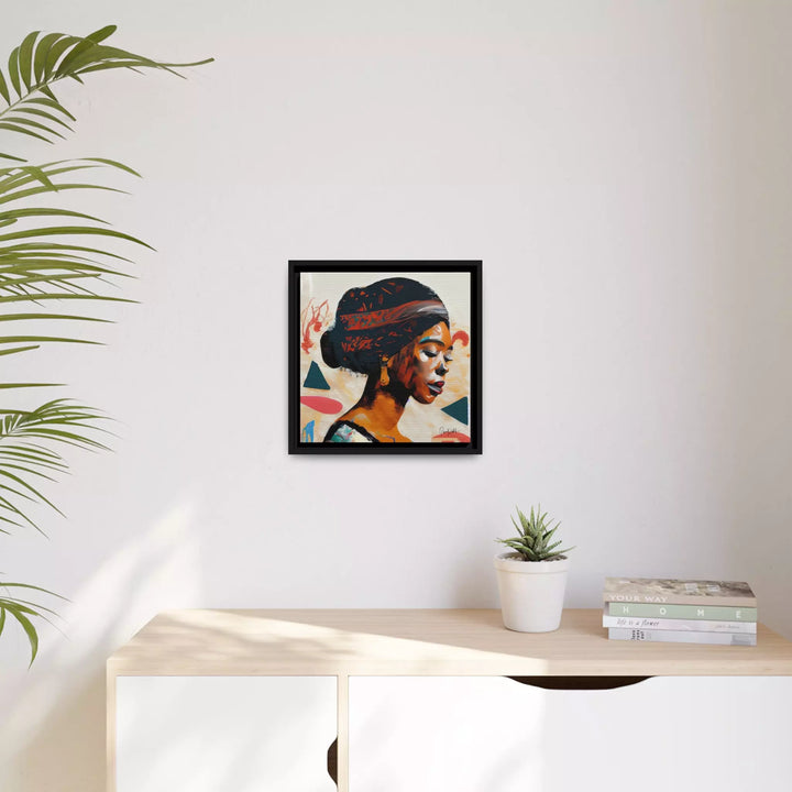 African Queen Canvas Wall Art with Frame by QueenNoble