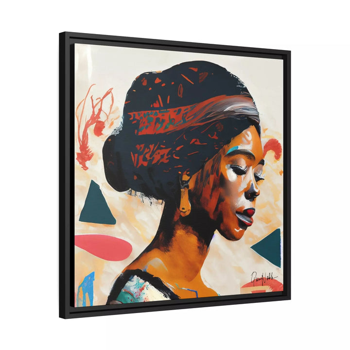 African Queen Canvas Wall Art with Frame by QueenNoble