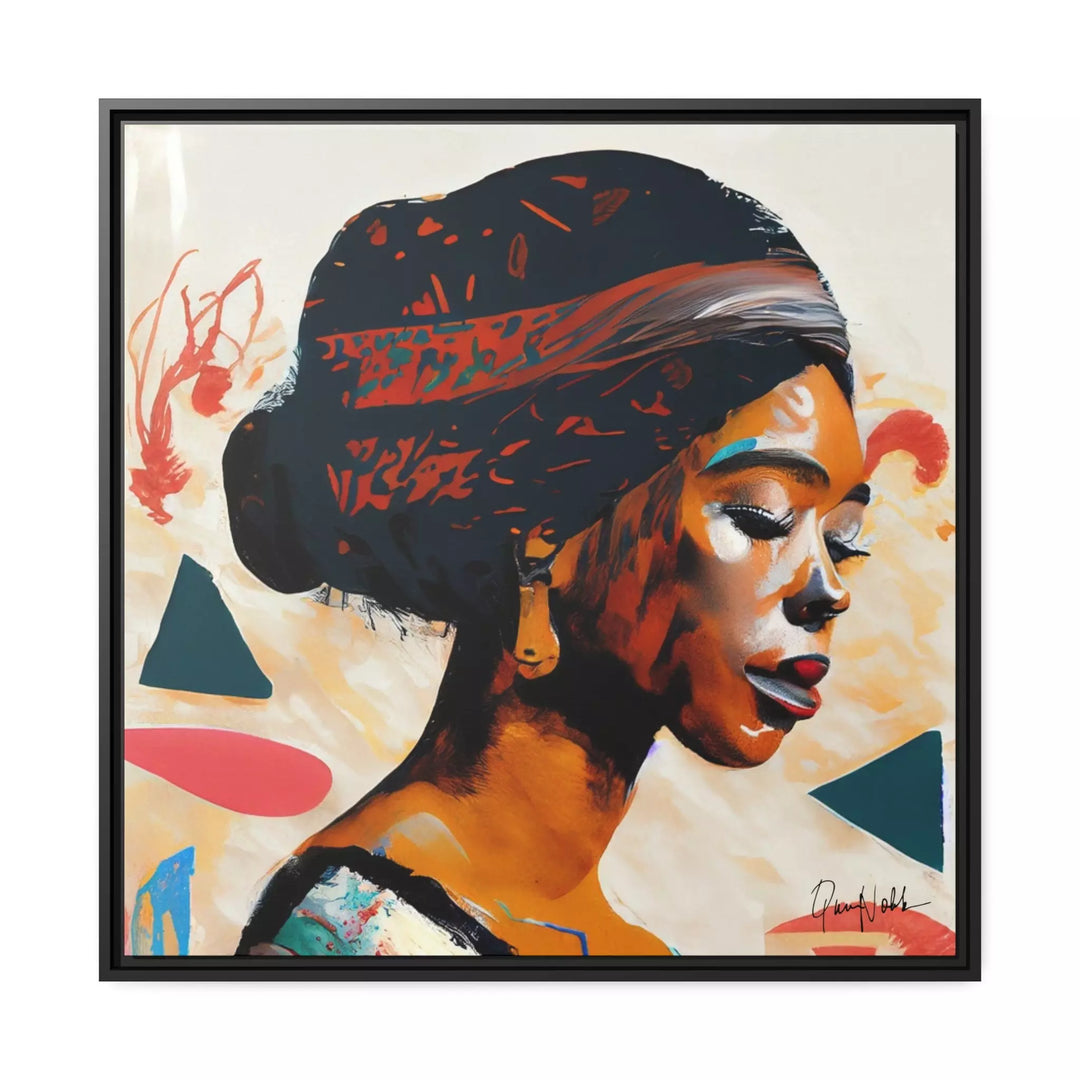 African Queen Canvas Wall Art with Frame by QueenNoble