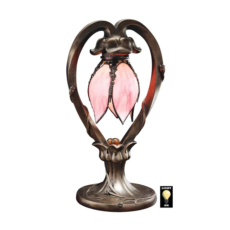 Stained Art Glass Montclare-style Lamp