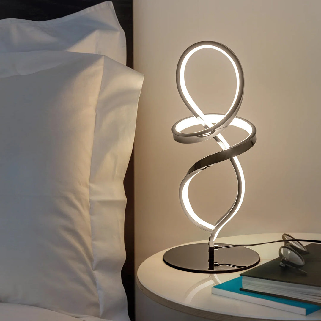 Minimalist Sleek Spiral Table Lamp