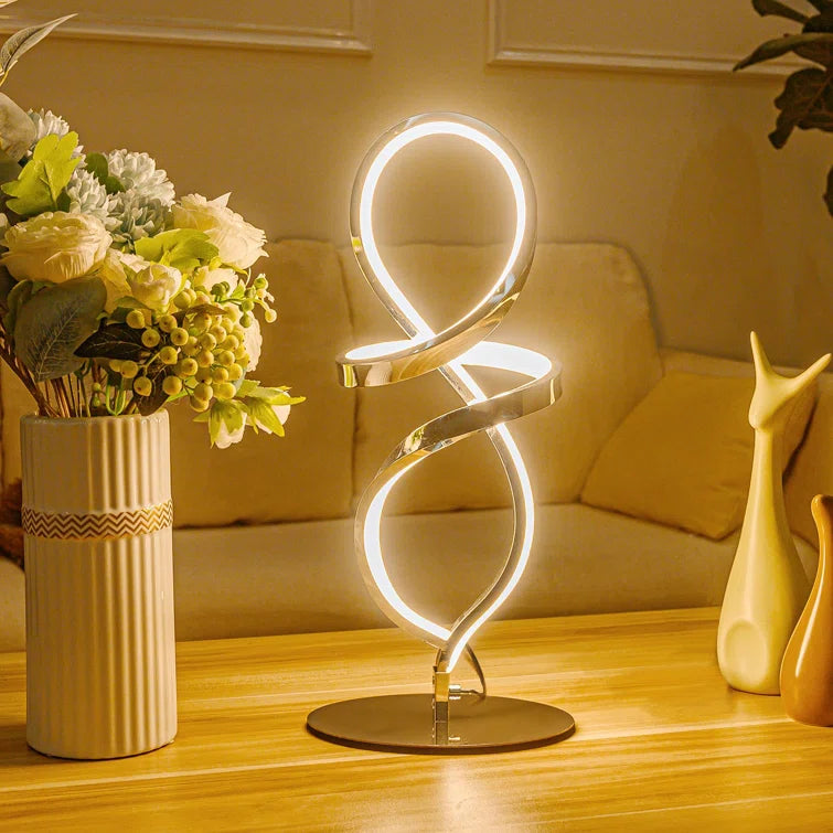 Minimalist Sleek Spiral Table Lamp