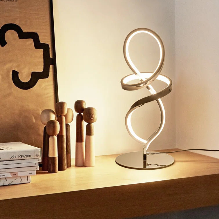 Minimalist Sleek Spiral Table Lamp