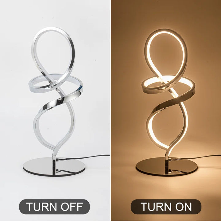 Minimalist Sleek Spiral Table Lamp