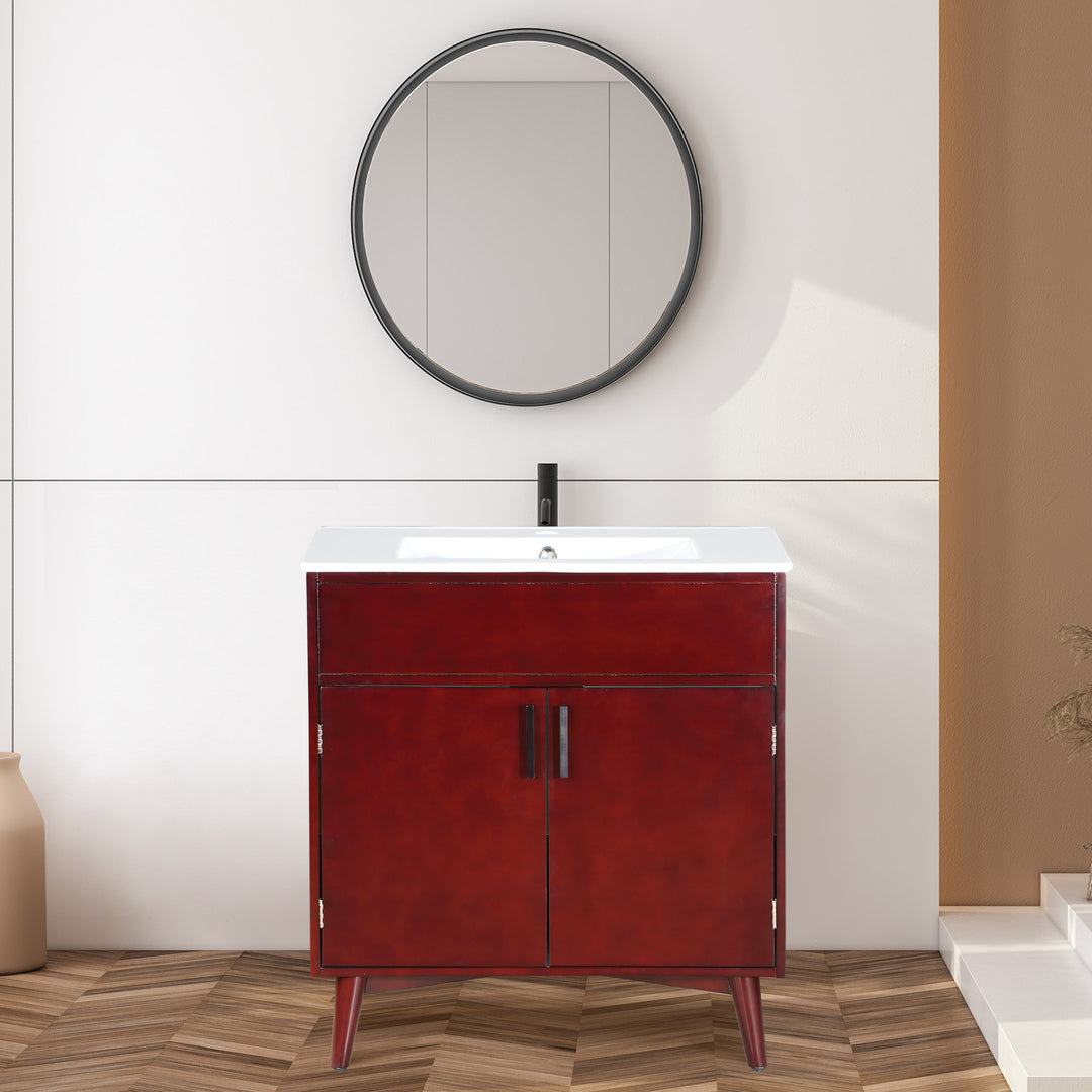 Bathroom Vanity Set with Sink and Storage Cabinet Combo