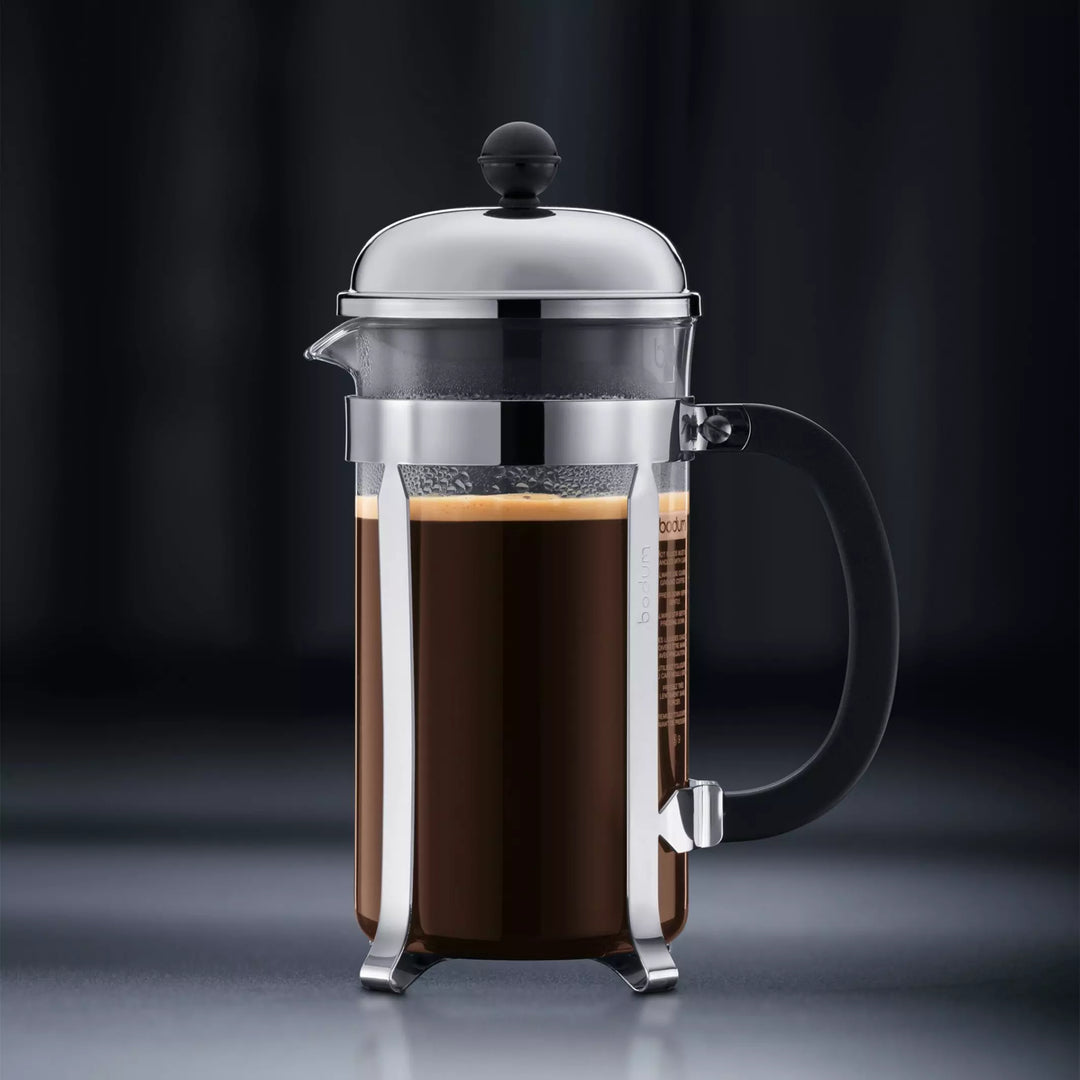 Bodum Chambord French Press Coffee Maker, 51 Ounce, Stainless Steel