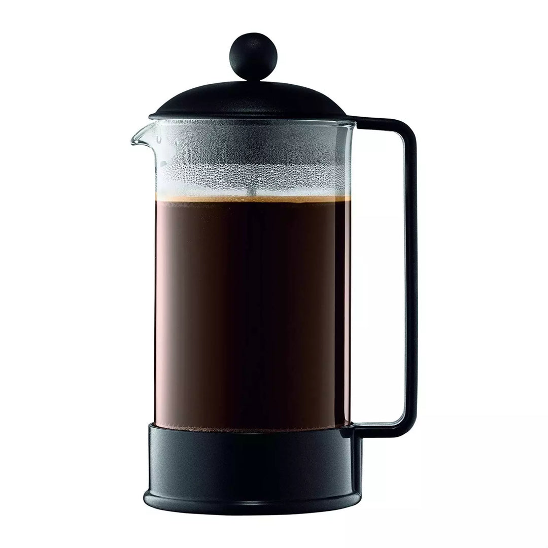 Bodum French Press Coffee Maker with Borosilicate Glass Carafe, 34 Ounce, Black