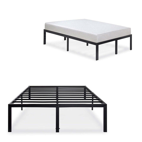 California King Heavy Duty 18-inch High Rise Metal Platform Bed Frame