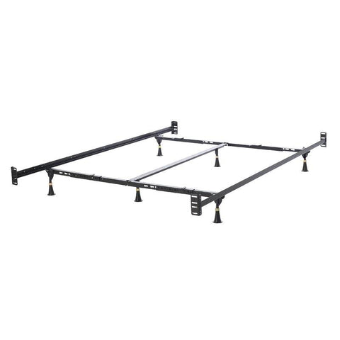 California King Steel Metal Bed Frame with Headboard and Footboard Brackets