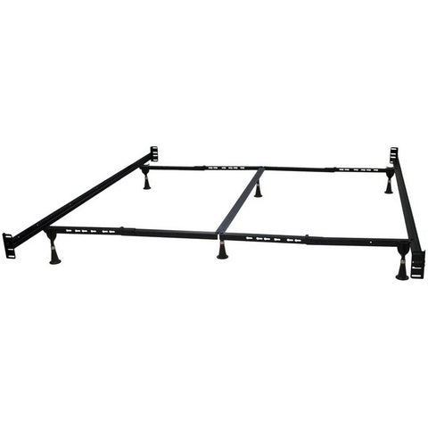 California King Heavy Duty Metal Bed Frame with Headboard Footboard Brackets