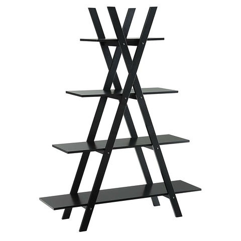 Modern A-Frame 4-Shelf Bookcase Bookshelf Display Shelves