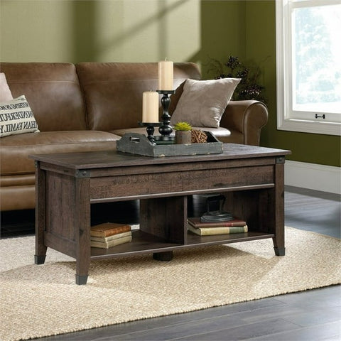 Dark Brown Lift-Top Multi Purpose Coffee Table