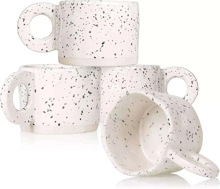 Set of 4 Ceramic Coffee Mugs