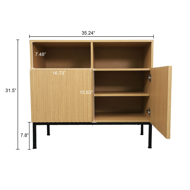 Modern Coffee Bar Corner Storage Cabinet