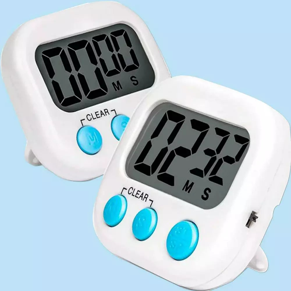 Digital Kitchen Timer (2 Pack) | Magnetic with Loud Alarm