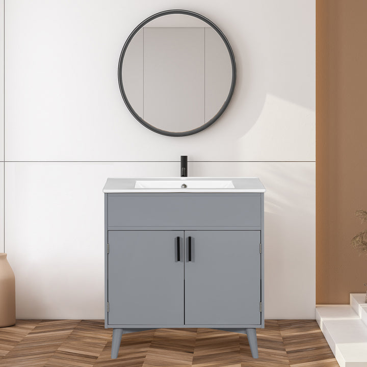 Bathroom Vanity Set with Sink and Storage Cabinet Combo