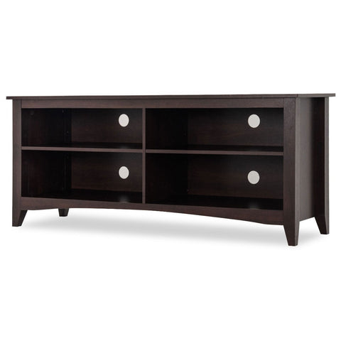 Contemporary TV Stand for up to 60-inch TV in Espresso Finish