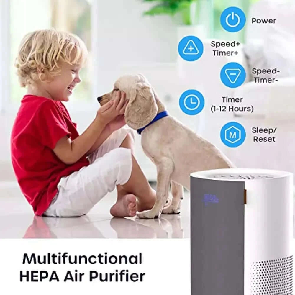 Ecowell Air Purifier for Bedroom, H13 HEPA Air Purifiers for Home