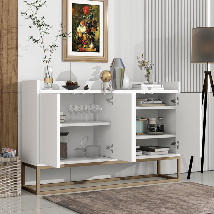 Elegant White Modern Sideboard with Ample Storage