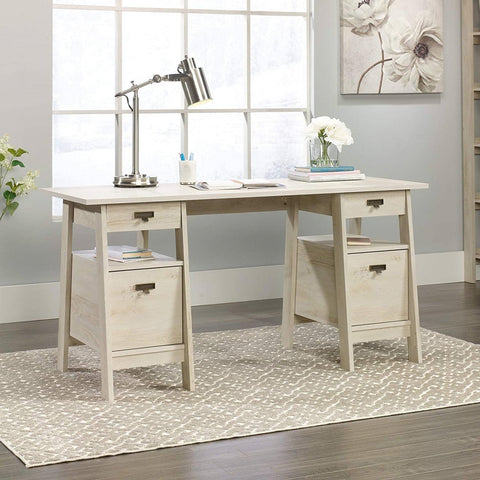 FarmHouse Oak Desk with Filing Storage