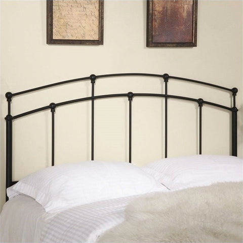 Full / Queen size Arch Headboard in Black Metal Finish