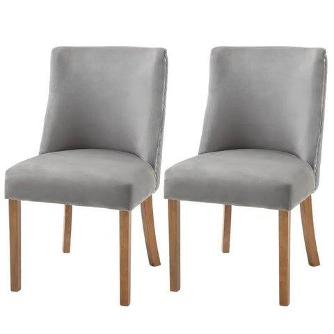 Set of 2 Modern Upholstered Dining Chairs