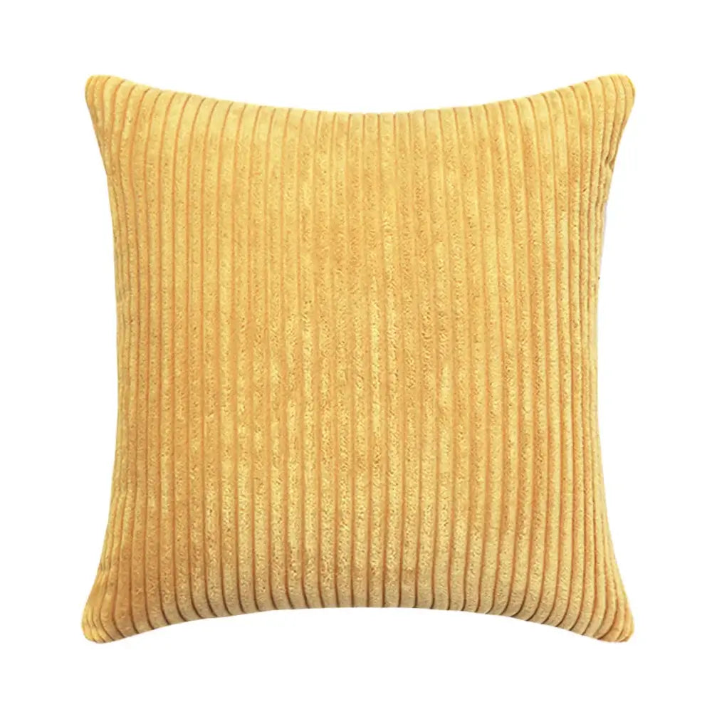 Striped Corduroy Cushion Cover - Sofa Bed Decor