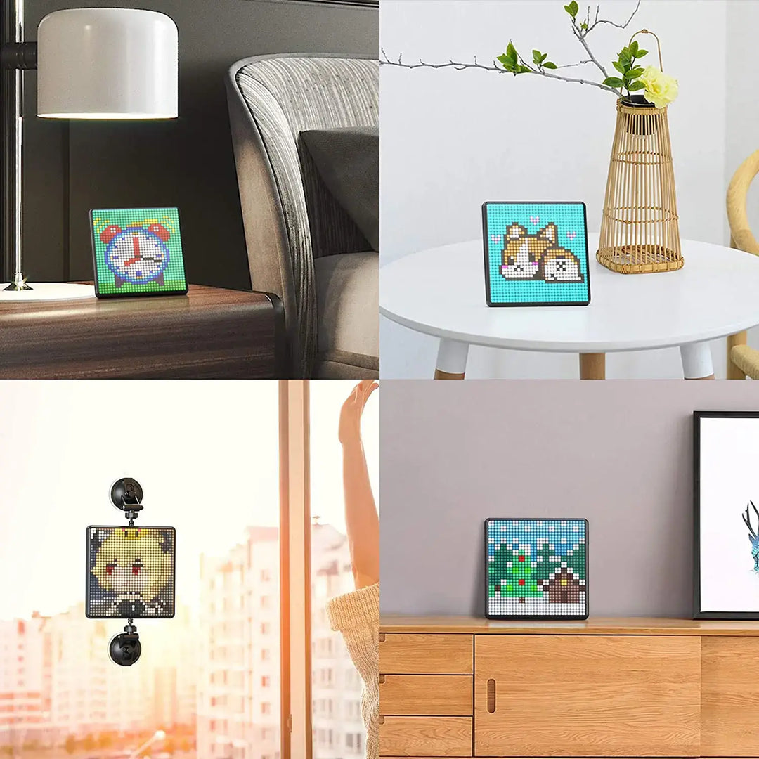 Digital Photo Frame with 32x32 Pixel Art - LED Display Board