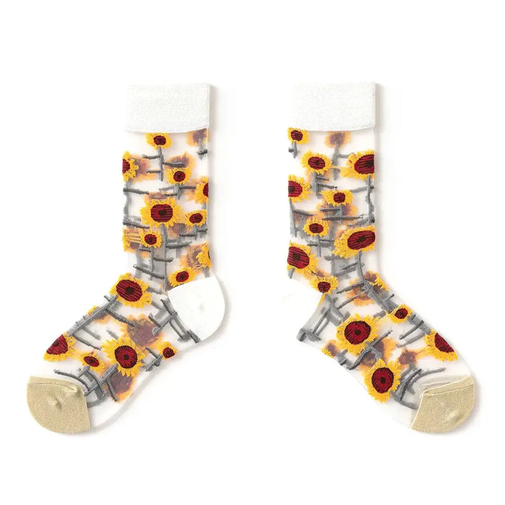 Transparent Mesh Retro Cute Socks