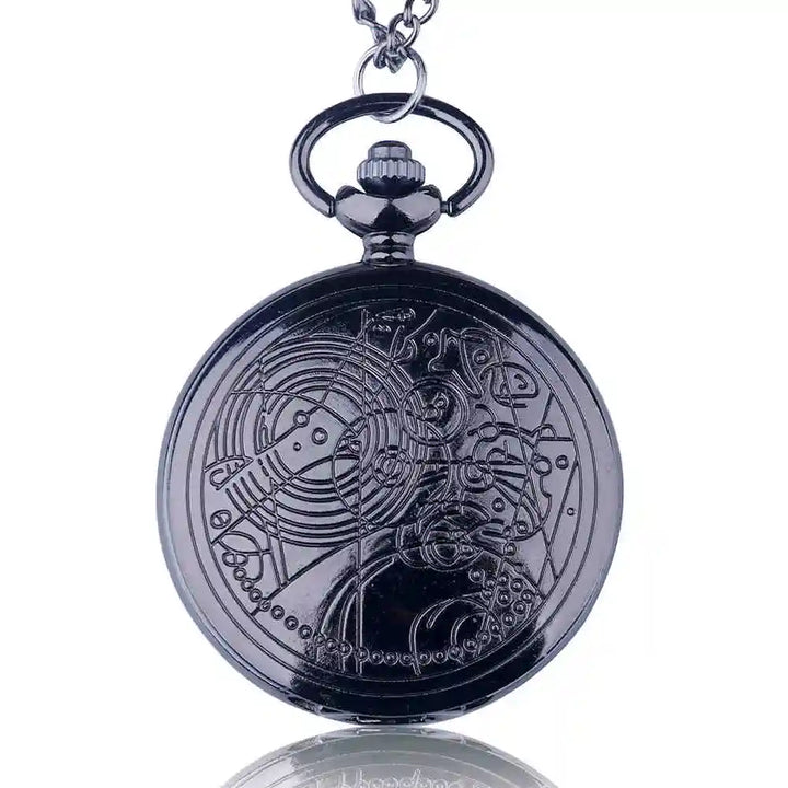 Vintage Pocket Watch with Chain Necklace Pendant, UK Design