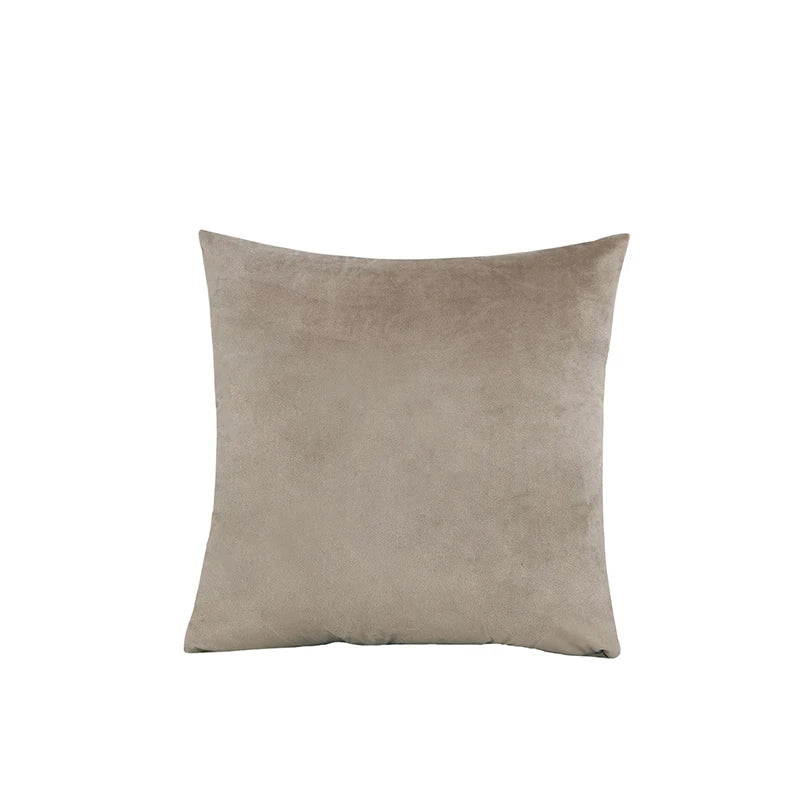 Velvet Throw Pillow Cover - Soft Square Decorative Cushion Case