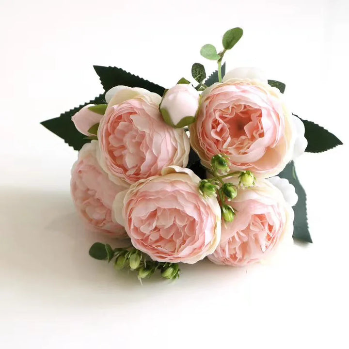 Silk Peony Artificial Bouquet