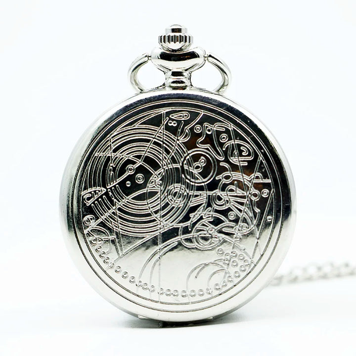 Vintage Pocket Watch with Chain Necklace Pendant, UK Design