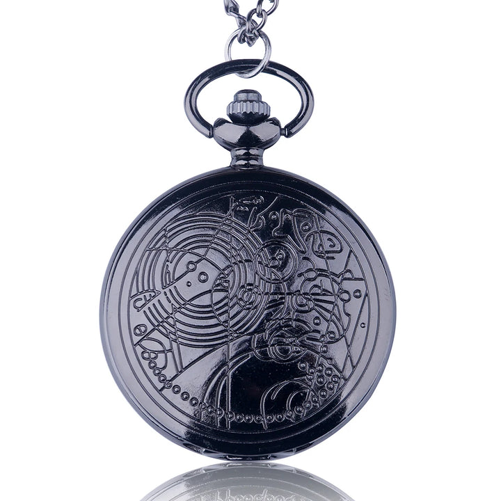 Vintage Pocket Watch with Chain Necklace Pendant, UK Design