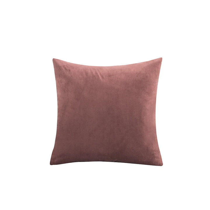 Velvet Throw Pillow Cover - Soft Square Decorative Cushion Case