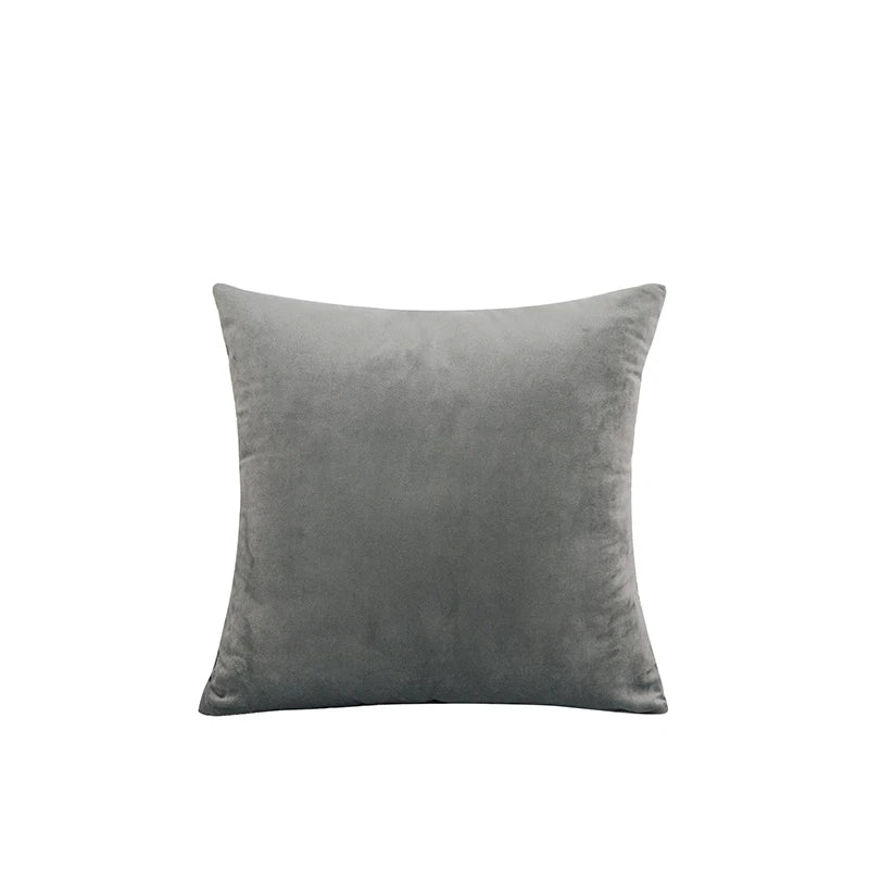 Velvet Throw Pillow Cover - Soft Square Decorative Cushion Case