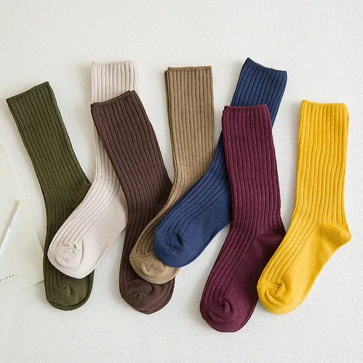 Retro Knitting Cotton Loose Socks