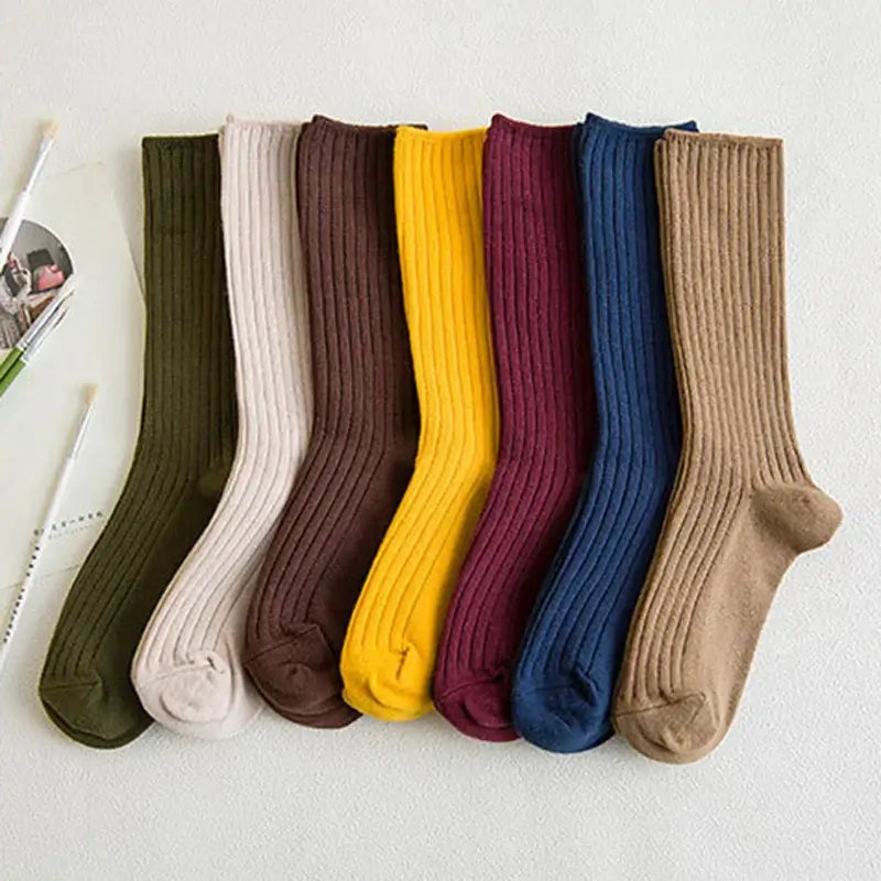 Retro Knitting Cotton Loose Socks