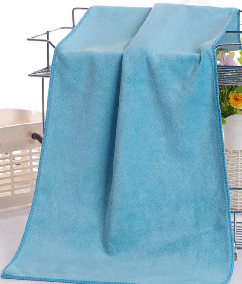 Thick Microfiber Bath and Face Towels