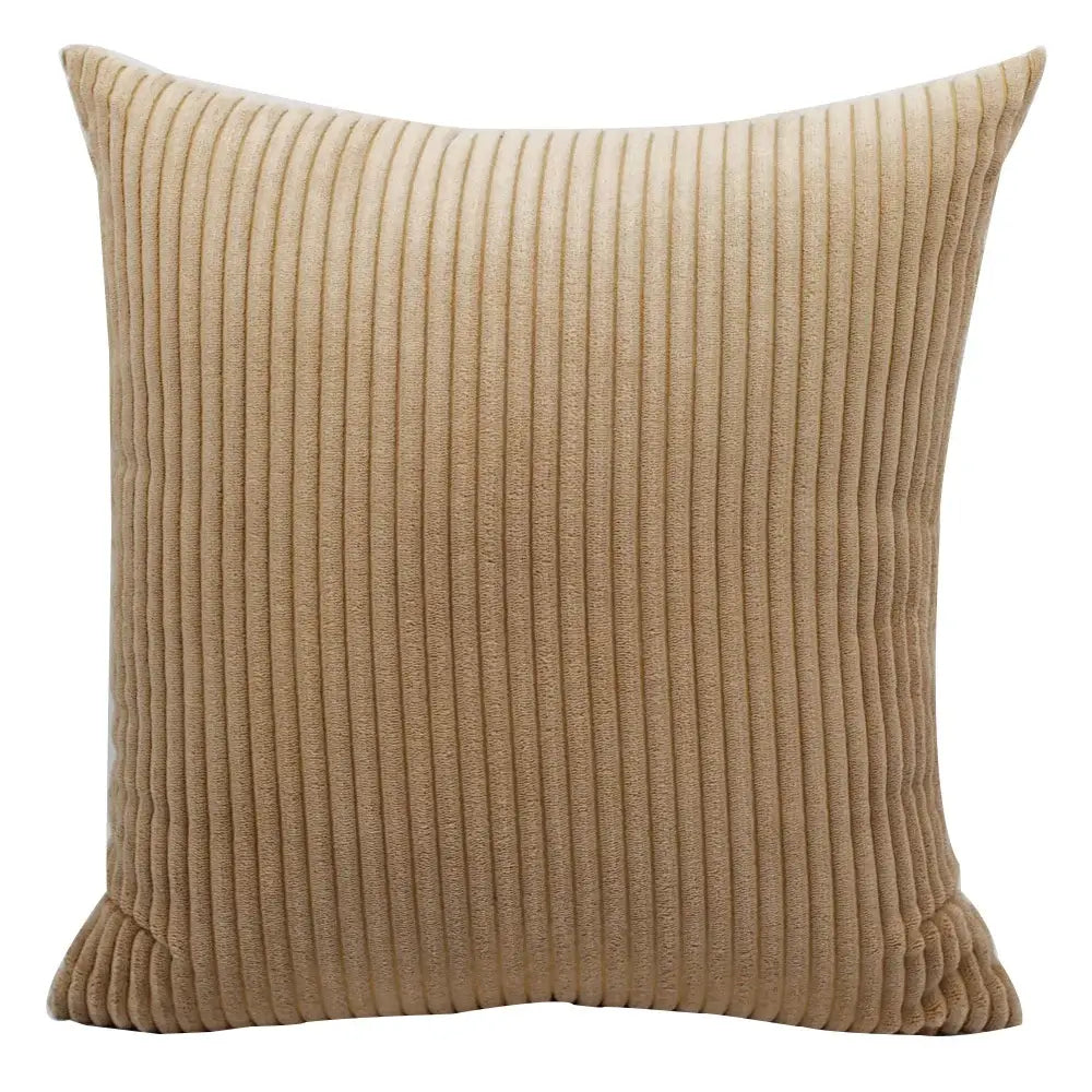 Striped Corduroy Cushion Cover - Sofa Bed Decor