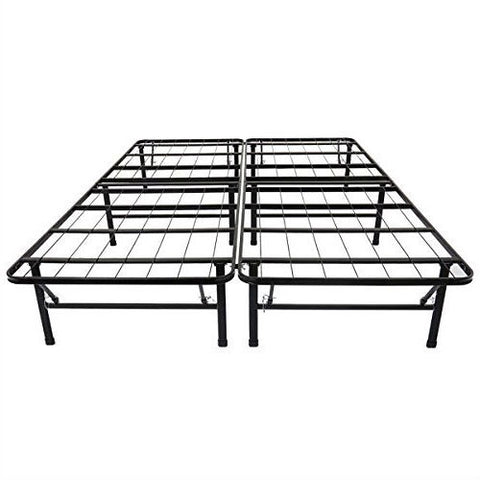 King size Black Metal Platform Bed Frame