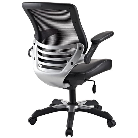 Modern Black Mesh Back Ergonomic Office Chair with Flip-up Arms