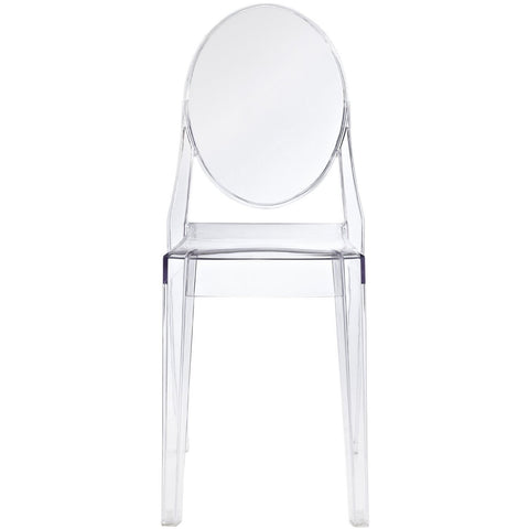 Stackable Clear Acrylic Dining Chair for Indoor/Outdoor Use