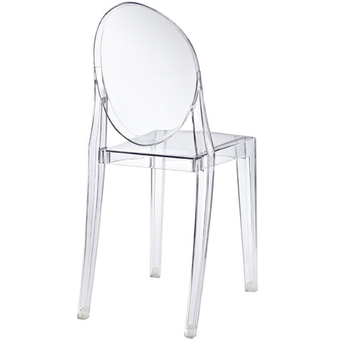 Stackable Clear Acrylic Dining Chair for Indoor/Outdoor Use