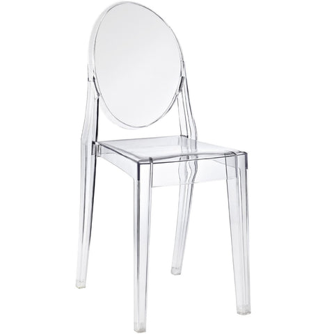 Stackable Clear Acrylic Dining Chair for Indoor/Outdoor Use