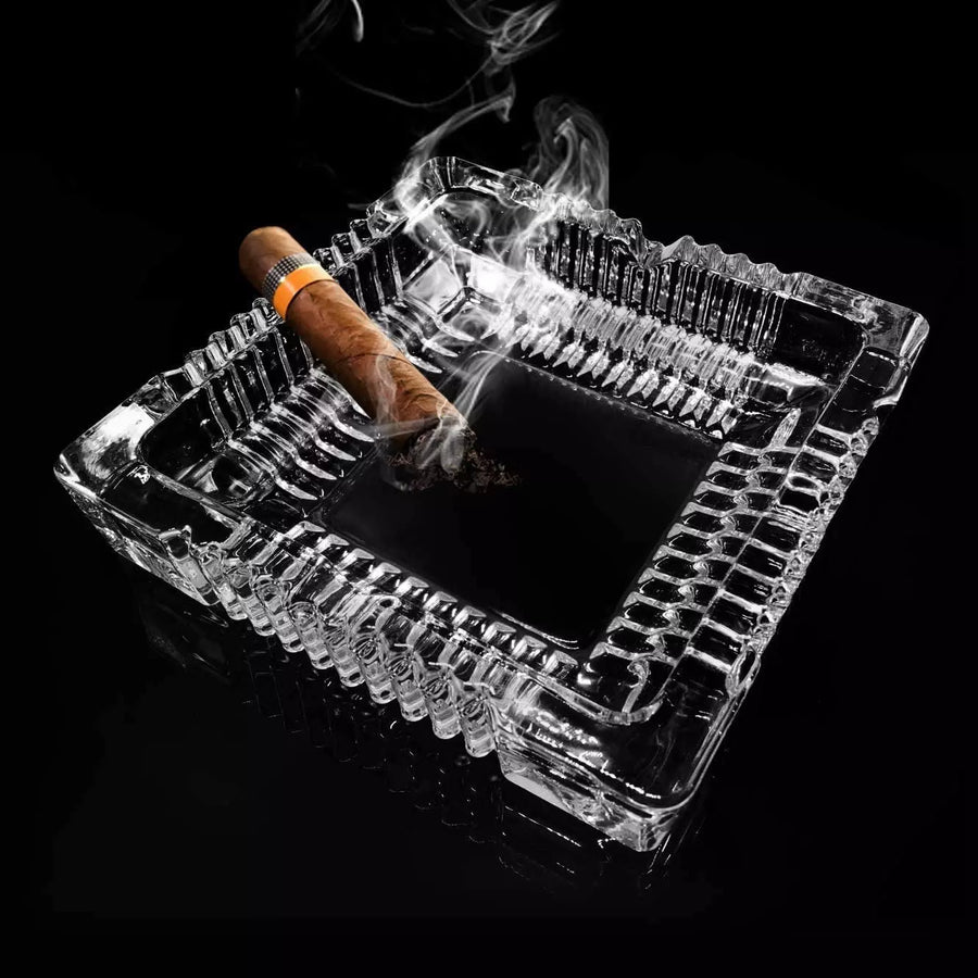 Large Glass Ashtray (7"x7")